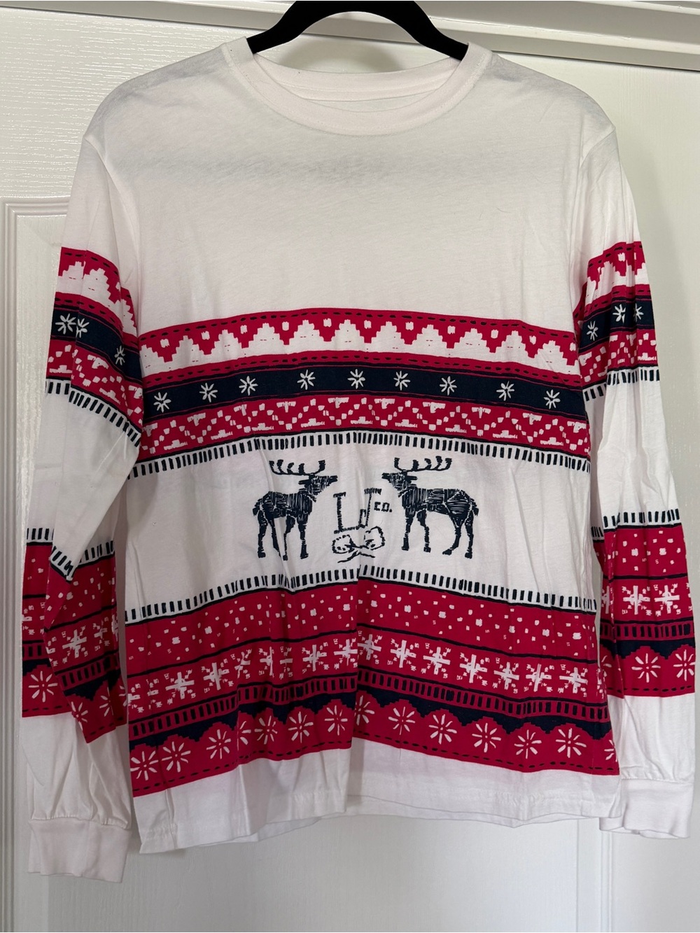 Lauren James Christmas sweater print long sleeve tshirt
